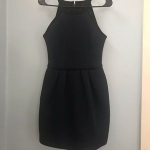 Rachel Roy Navy Mesh Fit and Flare Mini-Dress- Pockets! - NWOT